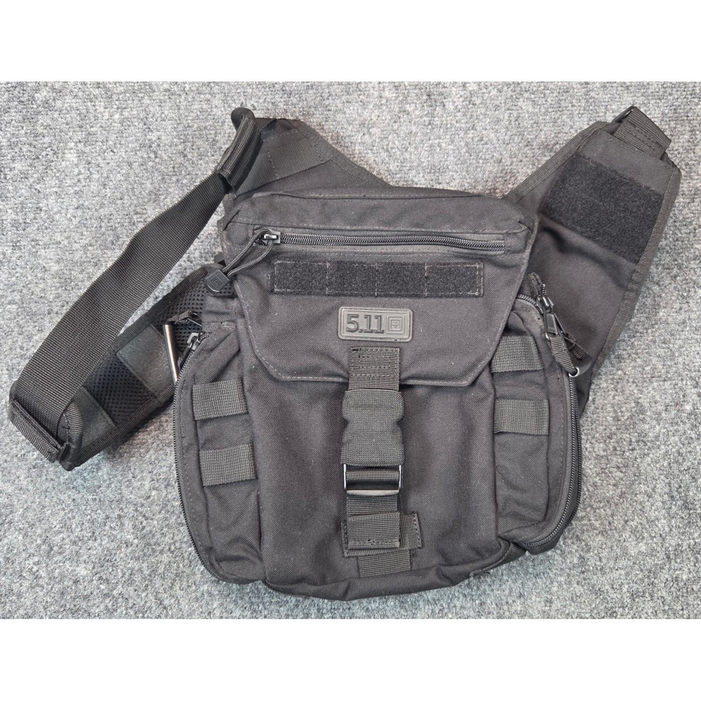 5.11 Tactical Push Pack Utility Shoulder Bag Black Crossbody Messenger Bag 56037
